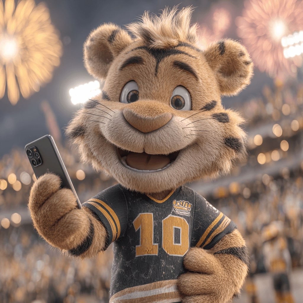 Tiger promoting the 499BET betting app