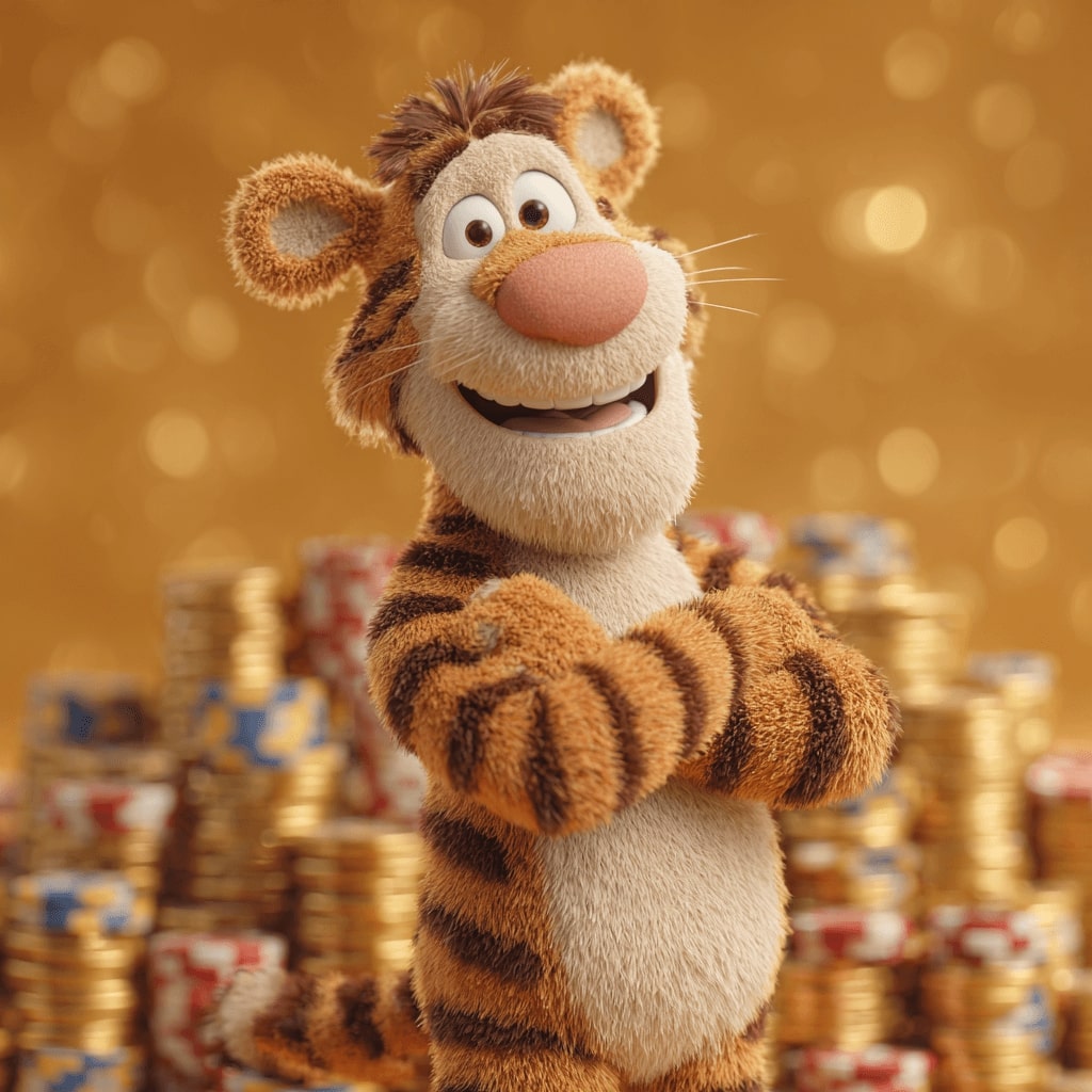 499BET mascot surrounded by casino chips